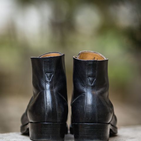XBXS George Boots in Guidi Black Horsehide