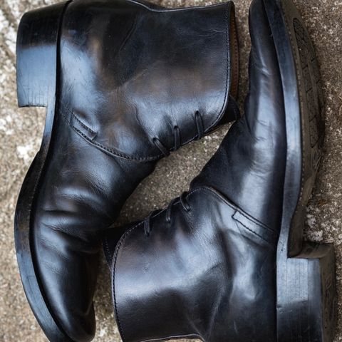 XBXS George Boots in Guidi Black Horsehide