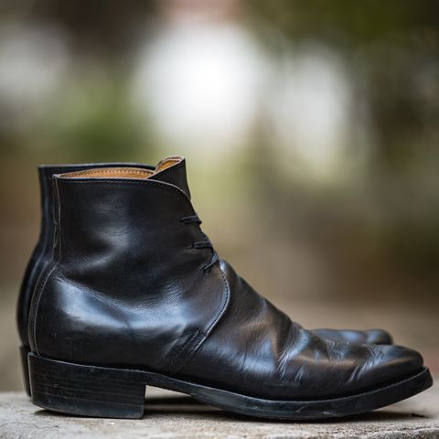 XBXS George Boots in Guidi Black Horsehide