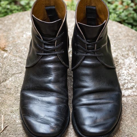 XBXS George Boots in Guidi Black Horsehide