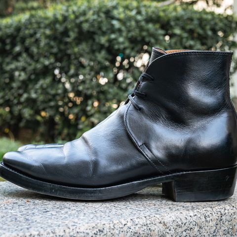 XBXS George Boots in Guidi Black Horsehide