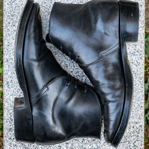 XBXS George Boots in Guidi Black Horsehide