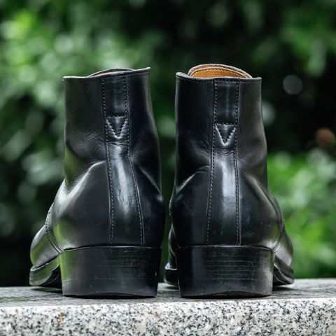 XBXS George Boots in Guidi Black Horsehide