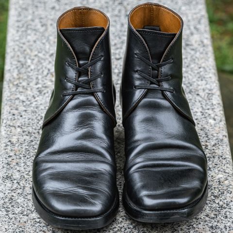 XBXS George Boots in Guidi Black Horsehide