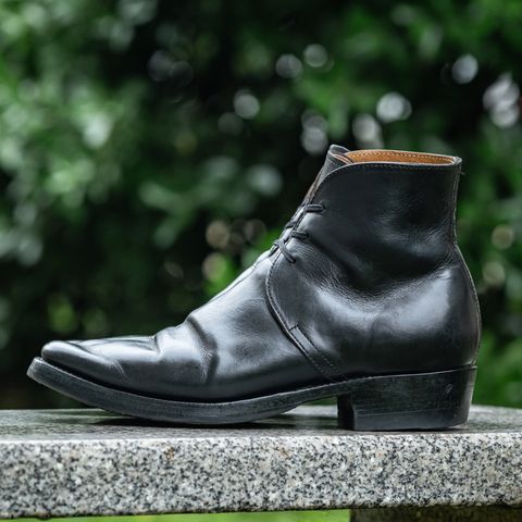 XBXS George Boots in Guidi Black Horsehide