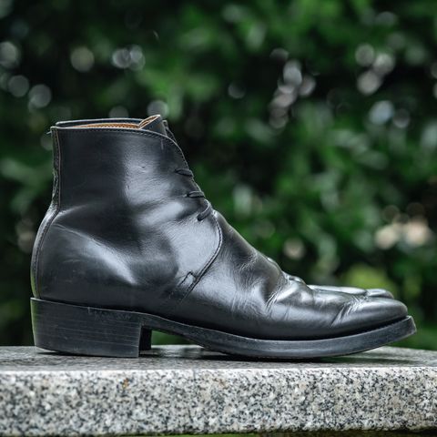 XBXS George Boots in Guidi Black Horsehide