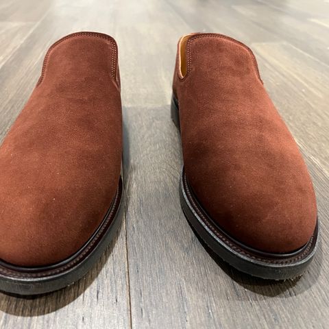 Viberg Slipper in Terre Calf Suede