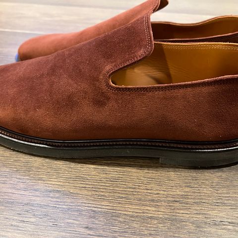 Viberg Slipper in Terre Calf Suede