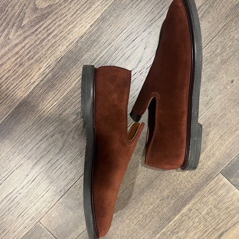 Viberg Slipper in Terre Calf Suede