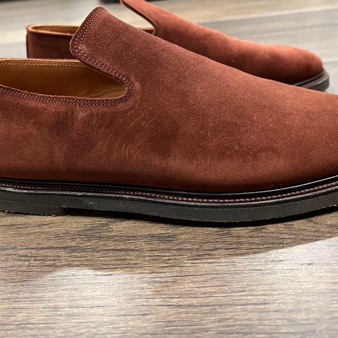 Viberg Slipper in Terre Calf Suede