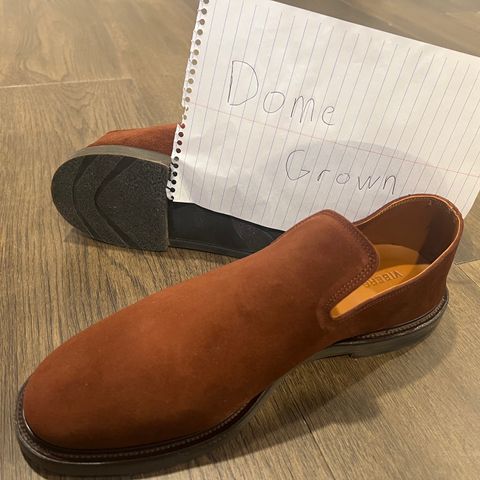 Viberg Slipper in Terre Calf Suede