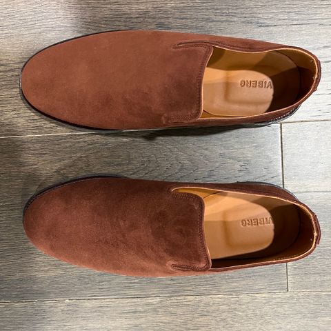 Viberg Slipper in Terre Calf Suede