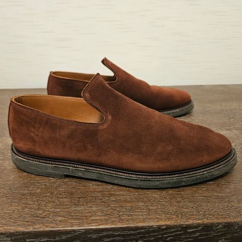 Viberg Slipper in Terre Calf Suede