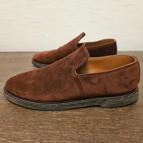 Viberg Slipper in Terre Calf Suede