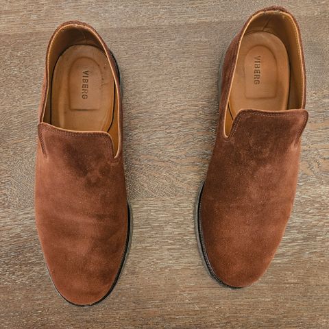 Viberg Slipper in Terre Calf Suede