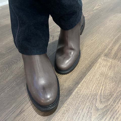 Viberg Chelsea in C.F. Stead Winter Smoke Classic Calf