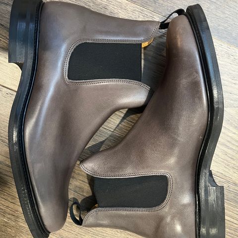 Viberg Chelsea in C.F. Stead Winter Smoke Classic Calf