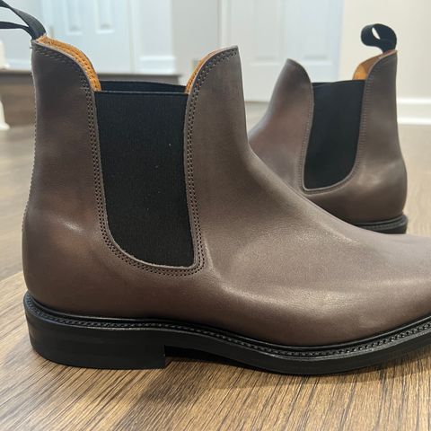 Viberg Chelsea in C.F. Stead Winter Smoke Classic Calf