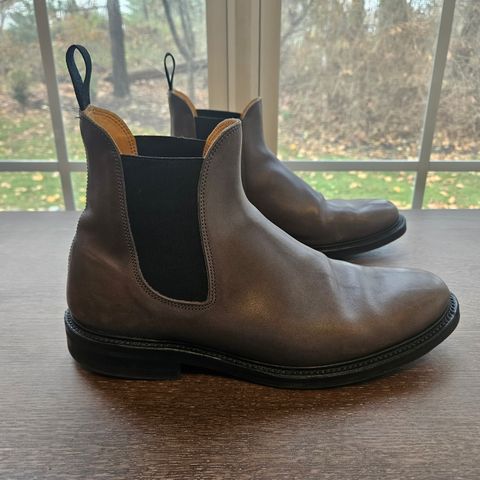 Viberg Chelsea in C.F. Stead Winter Smoke Classic Calf