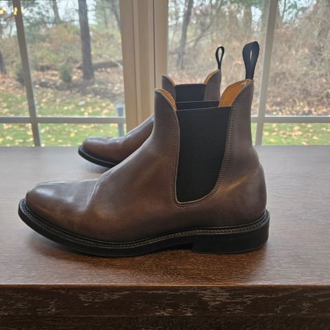 Viberg Chelsea in C.F. Stead Winter Smoke Classic Calf