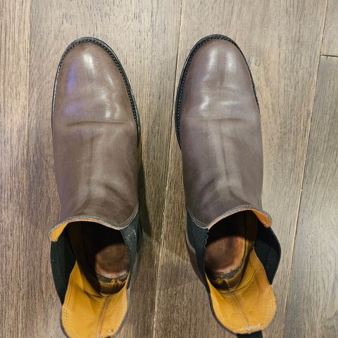 Viberg Chelsea in C.F. Stead Winter Smoke Classic Calf