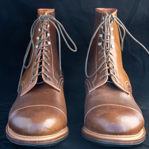 Viberg Halkett in Horween Bourbon Shell Cordovan