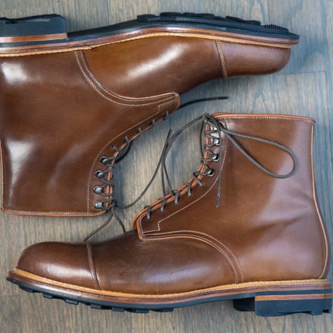 Viberg Halkett in Horween Bourbon Shell Cordovan