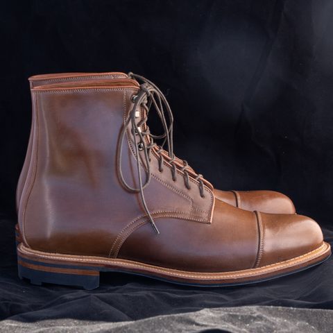 Viberg Halkett in Horween Bourbon Shell Cordovan
