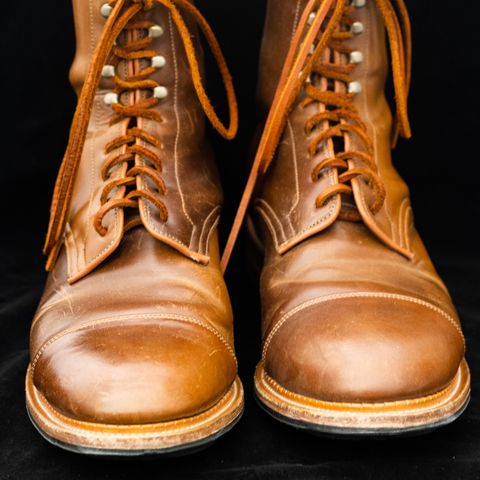 Viberg Halkett in Horween Bourbon Shell Cordovan