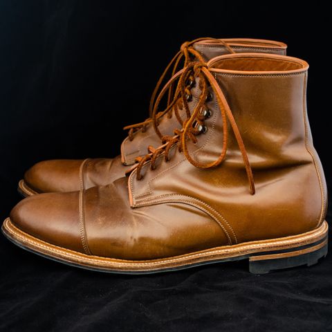 Viberg Halkett in Horween Bourbon Shell Cordovan