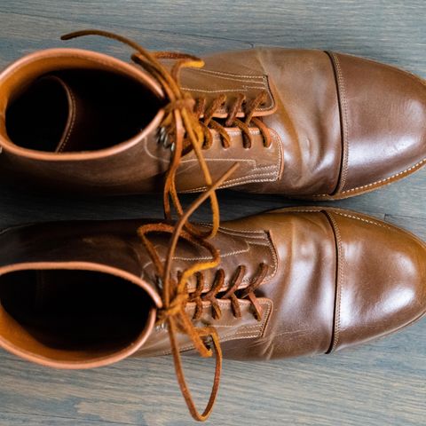 Viberg Halkett in Horween Bourbon Shell Cordovan