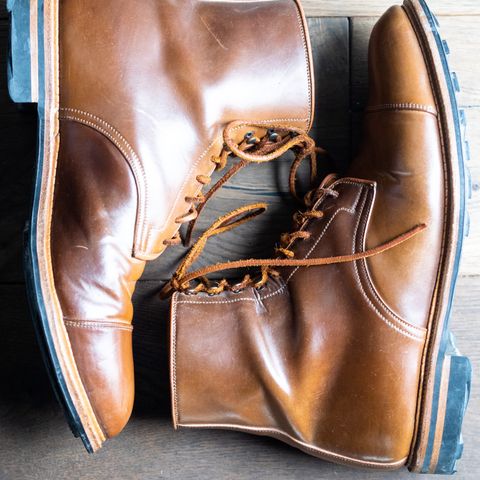 Viberg Halkett in Horween Bourbon Shell Cordovan