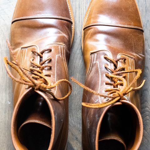 Viberg Halkett in Horween Bourbon Shell Cordovan