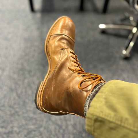 Viberg Halkett in Horween Bourbon Shell Cordovan