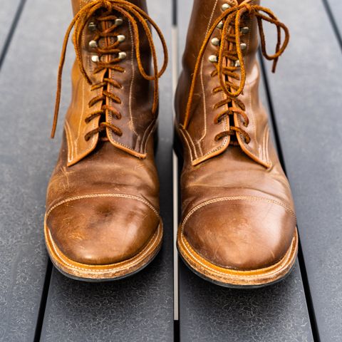 Viberg Halkett in Horween Bourbon Shell Cordovan