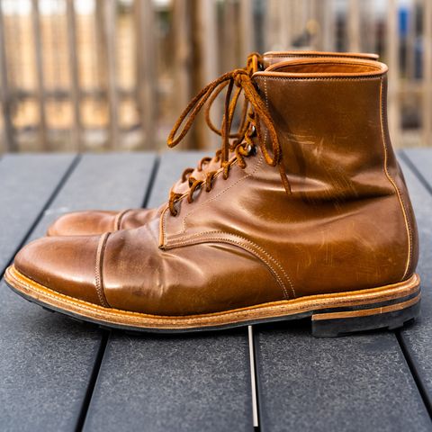 Viberg Halkett in Horween Bourbon Shell Cordovan