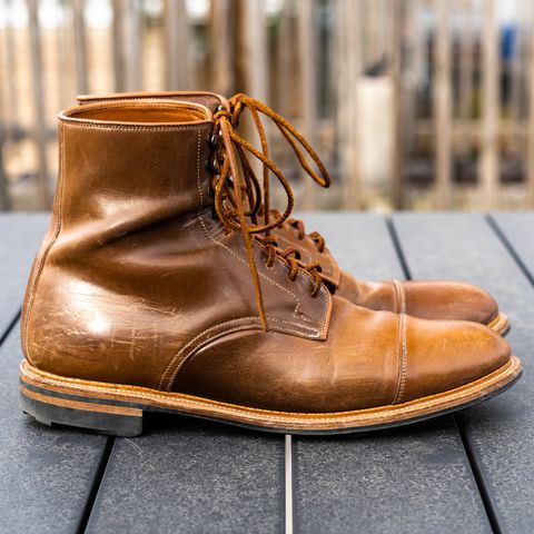 Viberg Halkett in Horween Bourbon Shell Cordovan