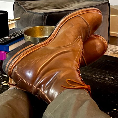 Viberg Halkett in Horween Bourbon Shell Cordovan