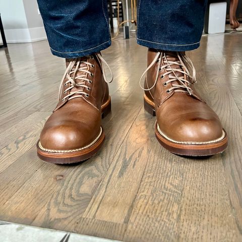 View photo of Viberg Service Boot in Icy Mocha Chromexcel