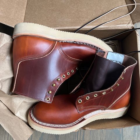 Nicks Free Range in Wickett & Craig Tan Oiled Latigo