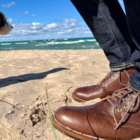 Viberg Service Boot in C.F. Stead Snuff Naked Kudu