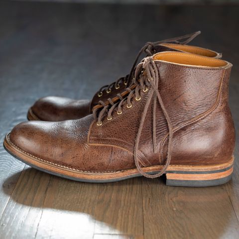 View photo of Viberg Service Boot in C.F. Stead Snuff Naked Kudu