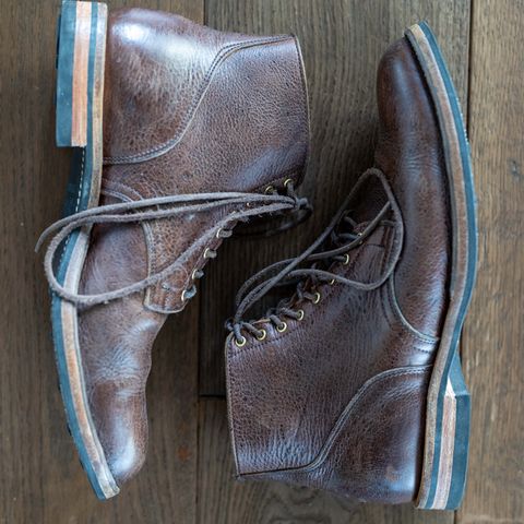 View photo of Viberg Service Boot in C.F. Stead Snuff Naked Kudu