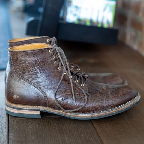 View photo of Viberg Service Boot in C.F. Stead Snuff Naked Kudu