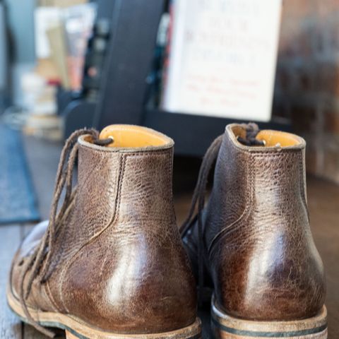 View photo of Viberg Service Boot in C.F. Stead Snuff Naked Kudu