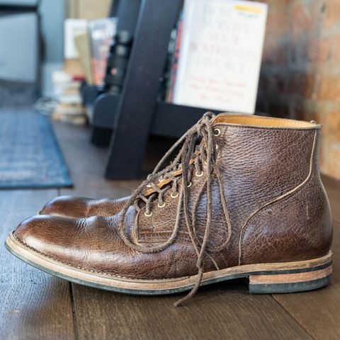 View photo of Viberg Service Boot in C.F. Stead Snuff Naked Kudu