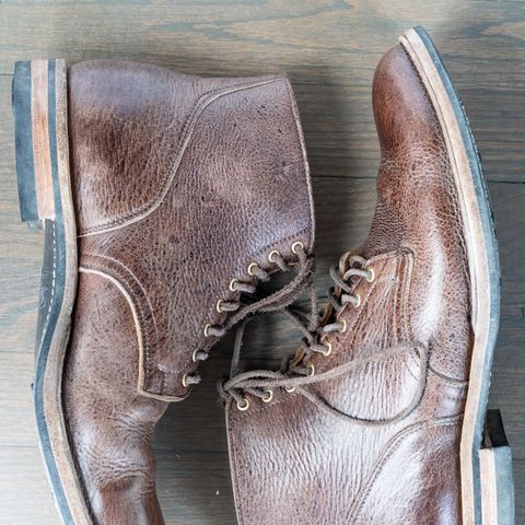 View photo of Viberg Service Boot in C.F. Stead Snuff Naked Kudu