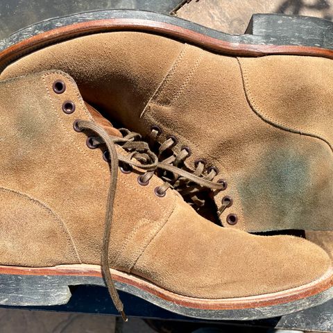 View photo of Viberg x Himel Ammunition Boot in Horween Marine Field Roughout