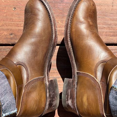 Role Club Engineer Boots in Horween Olive Chromexcel