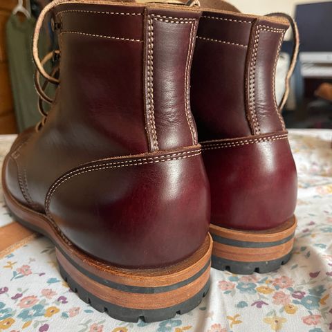 View photo of Truman Cap Toe Boot in Seidel Oxblood Double Shot